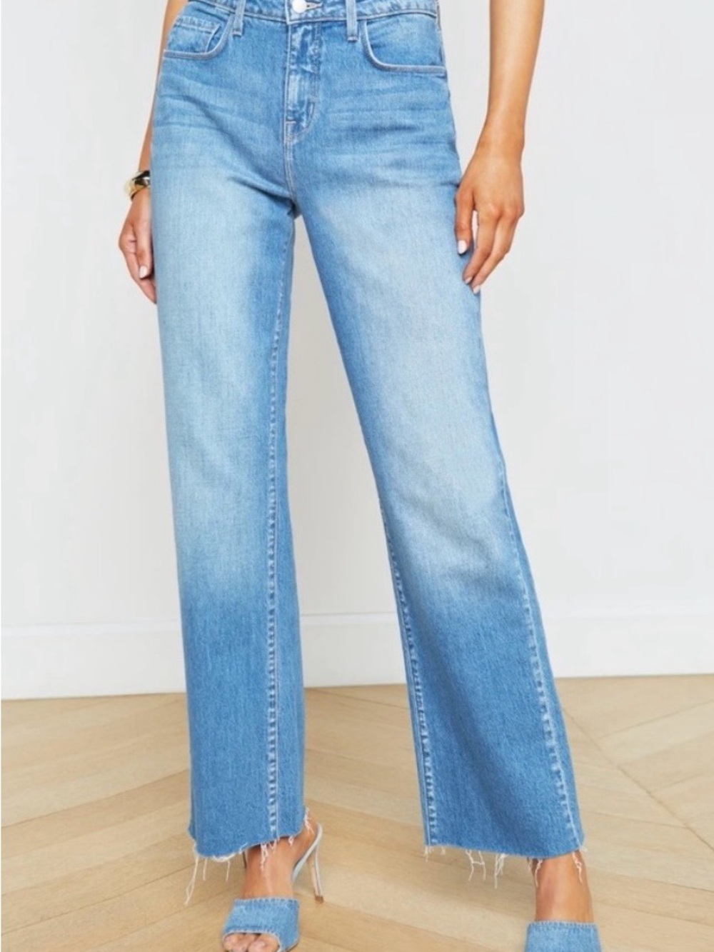 LAGENCE Tiana Wide Leg Jeans